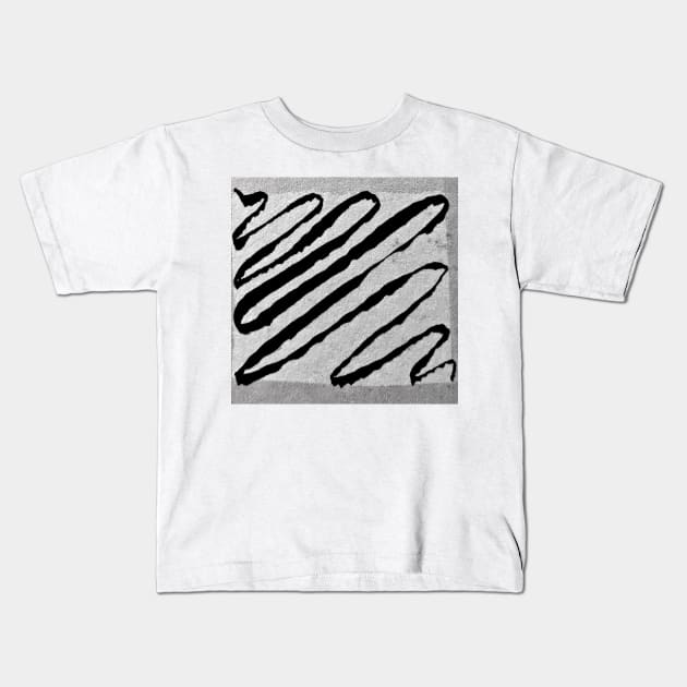 Squiggly Squiggle Ribbon Kids T-Shirt by YollieBeeArt